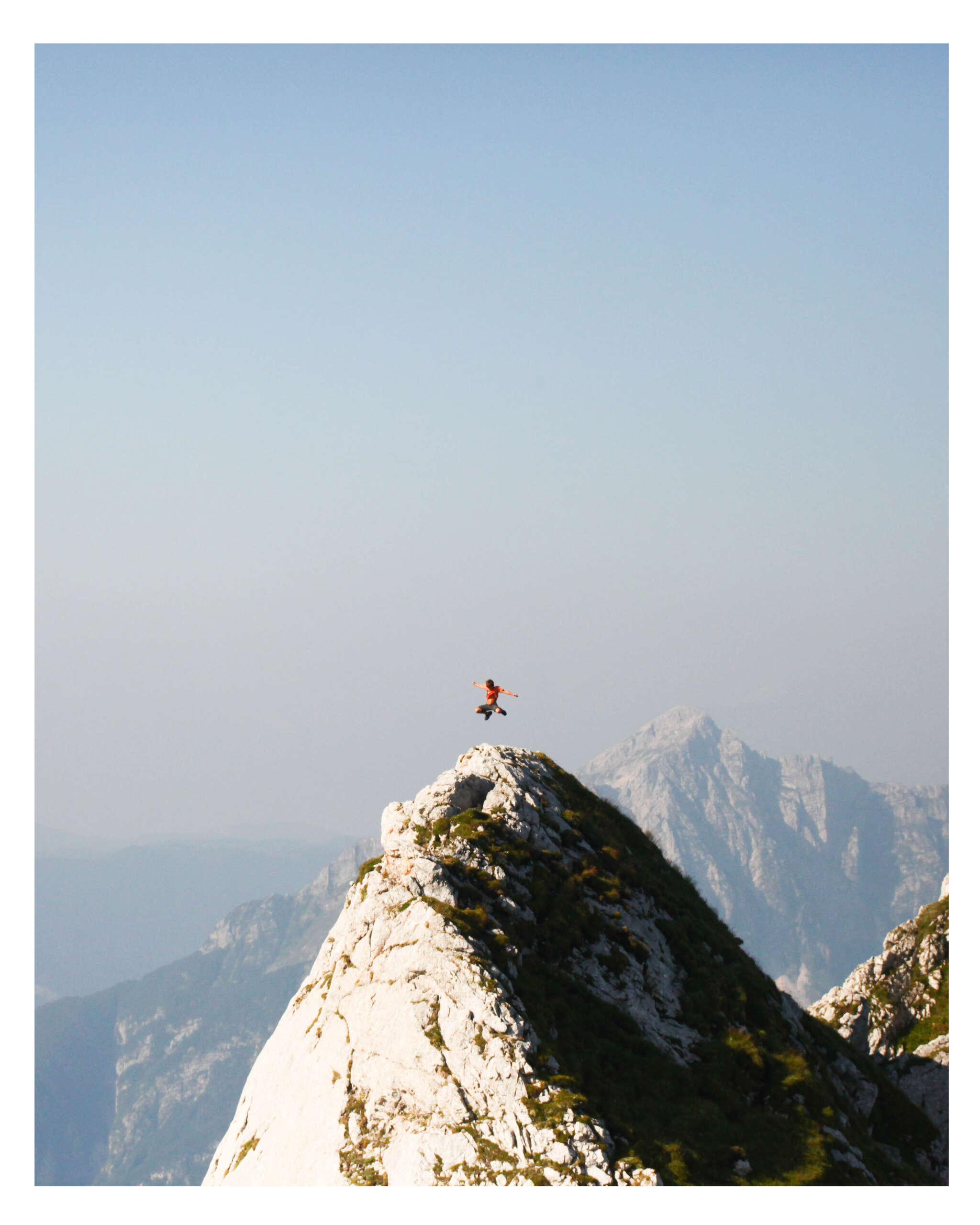 Jumping in the Slovenian Alps-fine art photography print 2